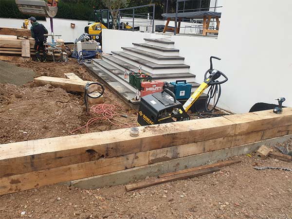 Gartenalage-Baustelle