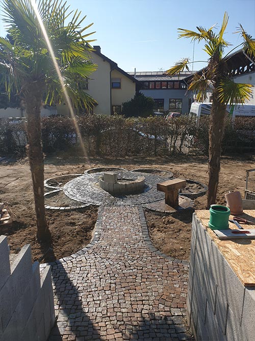 außenanlagen feuerstelle